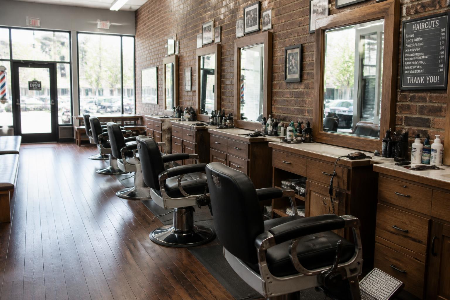 Precision Barbershop website preview